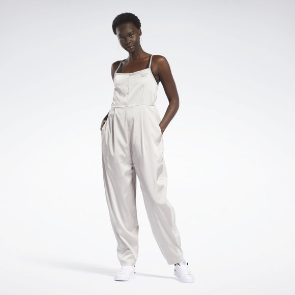 Reebok champagne satin jumpsuit - Picture 1 of 13